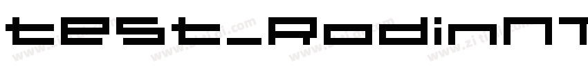 test_RodinNTLGPro B字体转换